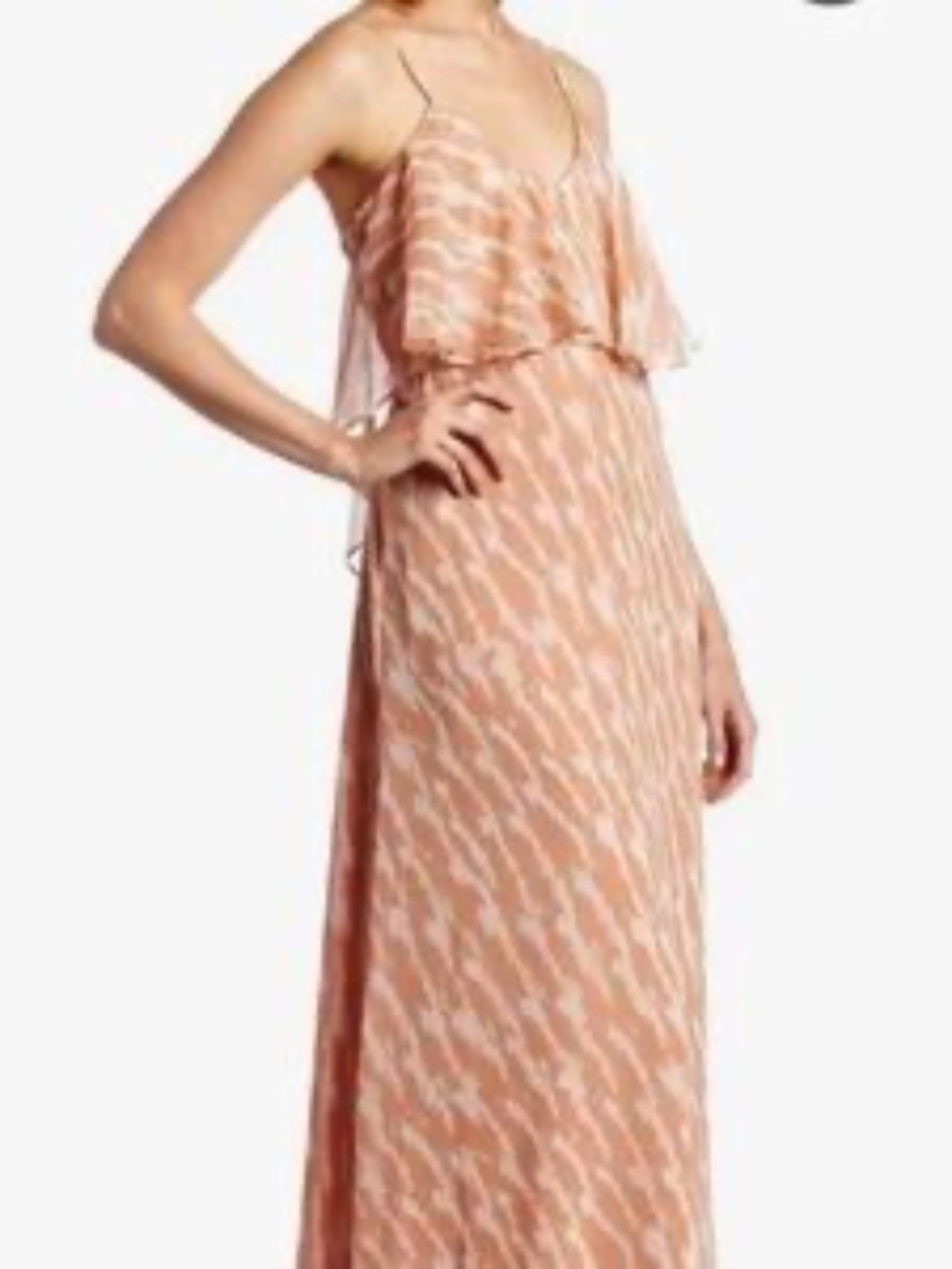 BCBG Generation Ruffle Trim Maxi Dress - L NWT 🌟